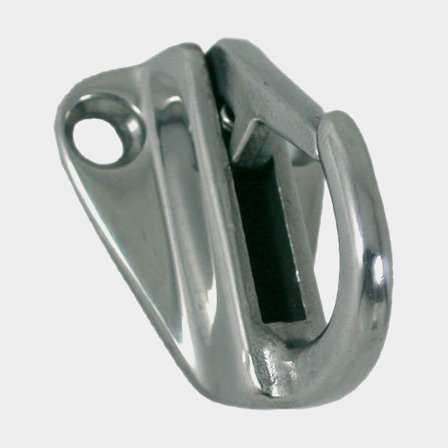 Fenderkrok Small, 38 x 32 x 24 mm, med fjäderlås, rostfritt stål