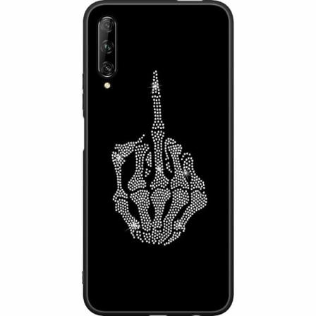 Huawei P Smart Pro 2019 Svart Skal Fuck You Bling
