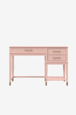 CosmoLiving by Cosmopolitan - Heve- og senkbart bord Westerleigh - Rosa - Skrivebord - Fra Homeroom