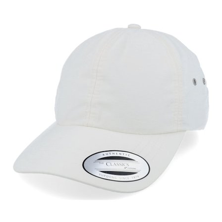Yupoong - Beige unconstructed Czapka Z Daszkiem - Water Repellent Ivory Dad Cap @ Hatstore