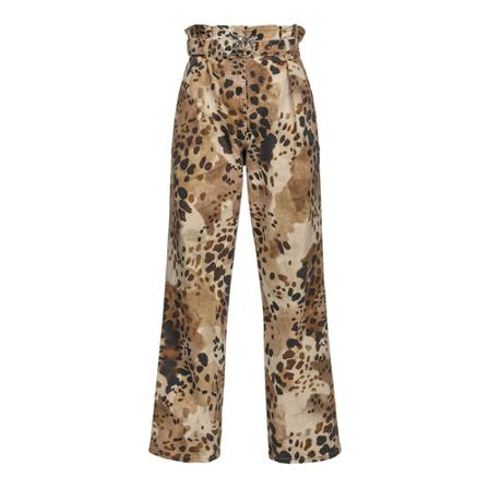 Pinko Piacenza Pantalone Pj631 Drill st. Camouflage Brun, Dame Chinos