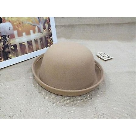 Hattumuoti Vintage Fedora Söpö Trendikäs Villahuopa Bowler Derby Lierihattu