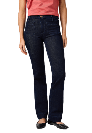 Wrangler Flare Jeans Dam Svart W27/L34
