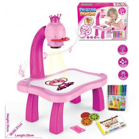 Børn LED Projektor Kunst Tegnebord Lys Legetøj til Børn Maleri Tavle Pædagogiske Læringsværktøjer Legetøj