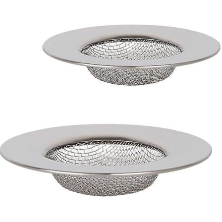 2 Piece Stainless Steel Strainer, Mini Sink Strainer, Stainless Steel Sink Drain Filter Filter, Filter Screen, Shower, Bath Or Kitchen Sink Filter
