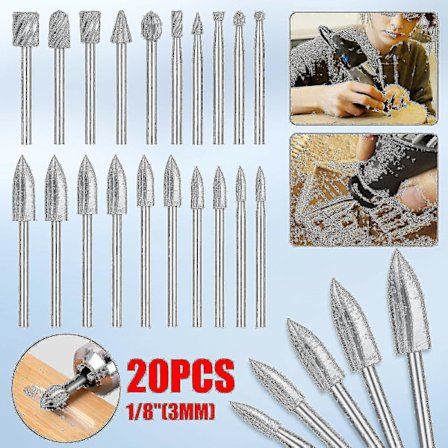 Sæt med Træskærings- og Graveringsfræsere - Fræser til Dremel Rotationsværktøj