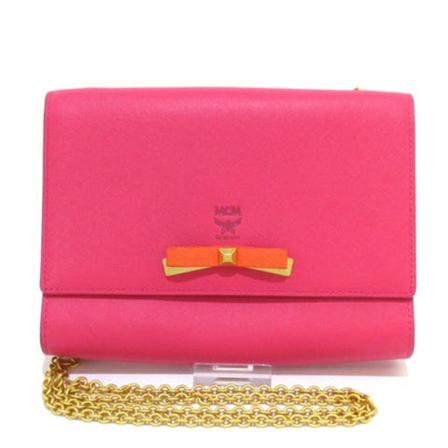 MCM Pre-owned Pre-owned Taske Leather Pink, Dame Vintage Tasker, Størrelse: ONE Size
