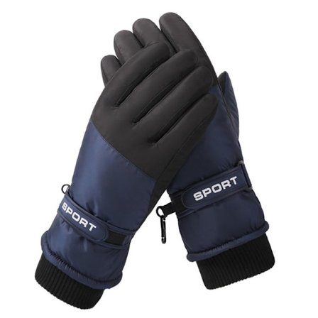 Dame Plysjhansker Snowboard Skihansker SVART