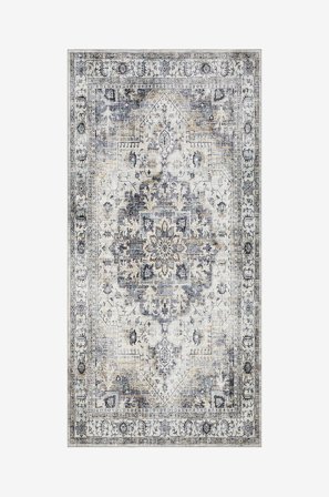 KM Home - Matto Tarfaya - Sininen - Sileät matot - 80X150 - - Homeroom