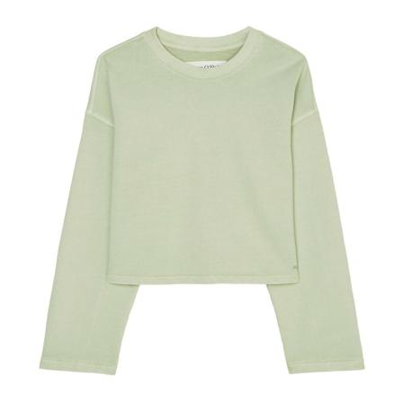 Marc O'Polo Cropped sweatshirt Grøn, Dame Sweatshirts