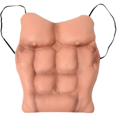 Halloween Kunstig Falsk Muskel Falsk Muskel Menn Mage Bryst Sminke Fancy Dress Cosplay Kostyme Tricky Prop