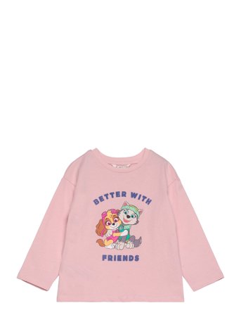 Paw Patrol T-Shirt Tops T-shirts Long-sleeved T-Skjorte Pink Mango