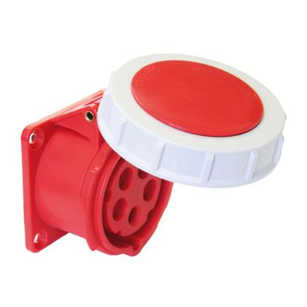 Garo UIV 432-6 S Paneelin ulostulo IP67, 5-napainen, 32A Punainen, 6 h, Liitäntätulpat & kaapelit