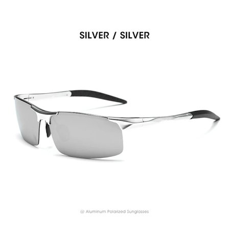 CoolPandas Polariserade solglasögon i aluminium för män, körglas med spegellins, solglasögon för män och kvinnor, UV400 Oculos De Sol