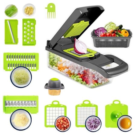 Sipulihakkuri Ruokaleikkuri Vihannessilppuri Mandolin Vihannessilppuri ja Leikkuri Ruokaleikkuri