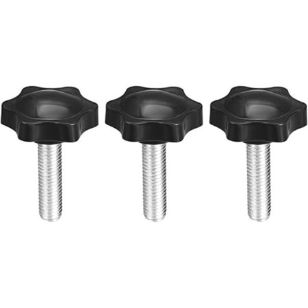 Spännhandtagsskruv Stjärnvred M8 x 30mm Handgänga 3st