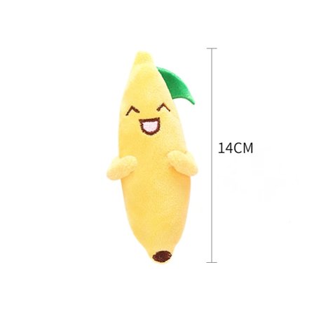 3-pack katt leksaker katt plysch roliga katt leksak muppets med kattmynta katt bitande husdjur leksaker (banan)