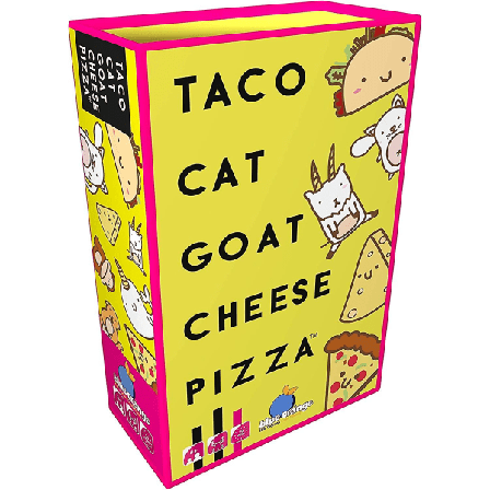 Blå Orange | Taco Cat Get Ost Pizza | Kortspel | Åldrar 8+ | 2-8 spelare | 10-30 minuters speltid gul