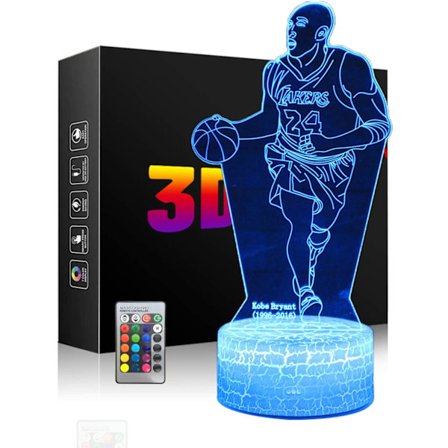 Basketbollspelare Nattlampa, 3D Illusion Lamp Basketboll L