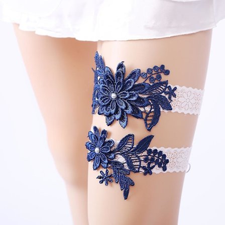 2 stk./sæt Brude Strømper Blonde Strømpebånd Bælter Seler Fest Tilbehør Gaver