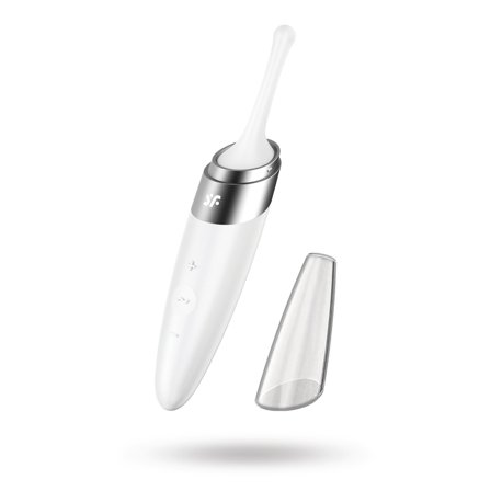 Twirling Delight Tip Vibrator - White - Satisfyer