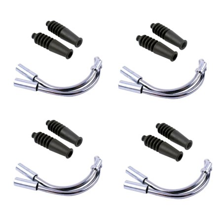 8 kpl polkupyörän V-jarruputkea, polkupyörän V-jarrunuudeleita ja suojakorkkisarja, pyöräilytarvikkeet