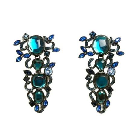 Yves Saint Laurent Vintage, Pre-owned Metal earrings Grijs, Dames, Maat:ONE Size