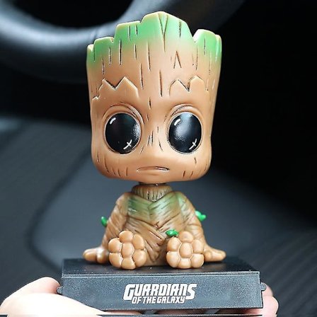 Tegneserie Groot Bil Dash Bobblehead Actionfigur Sød Anime Groot Bil Tilbehør Ny Db