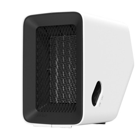 Bærbar vifteovn, 500W elektrisk keramisk romovn, personlig naturlig vind