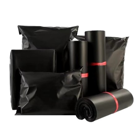 20 kpl E-Commerce Lähetyspussit, Poly Mailer Kirjekuoret Lähetyspussit, Musta 36x51cm Kestävä Vedenpitävä Pakkaus