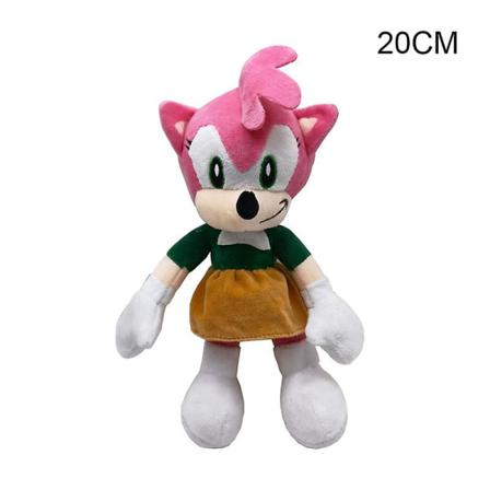 Sonic Hedgehogs Toy Mjuk Plysch Figuretoys Cartoon Cuddle Kudde Pink-20cm