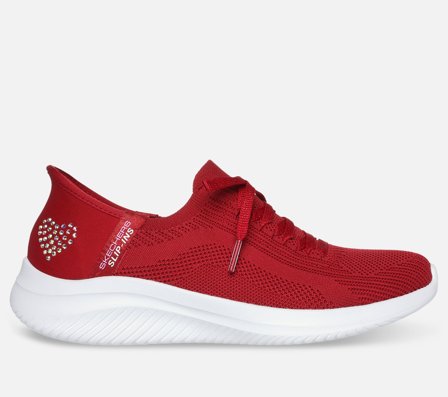 Skechers, Slip-ins: Ultra Flex 3.0 - Heart me, 41, Rød, Dame