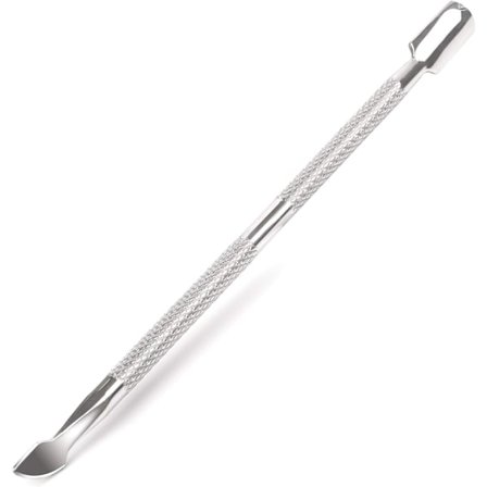 Neglebåndsskubber i rustfrit stål med dobbelt hoved, negleskraber til gelenegle, UV-gel polish fjerner værktøj