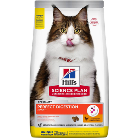 Hills Science Plan - Adult Perfect Digestion Chicken & Rice - Dry Cat Food 1,5 kg - Katt - Kattefôr & kattemat - Tørrfôr for katt - ZOO.no