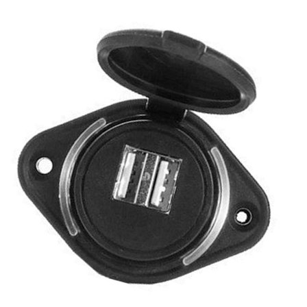 Nopea 3.1A kaksoisporttinen autovirtasovitin 12-24V auto- ja merisovelluksiin