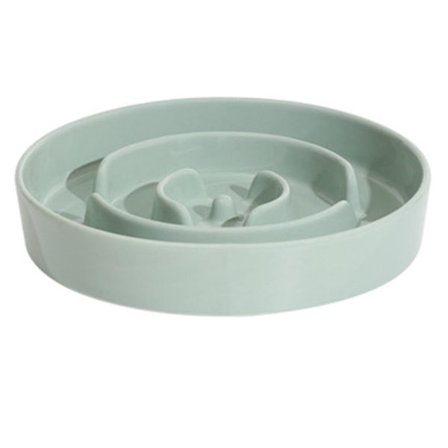 Husdjursskål Slow Food Skål Hundskål Hundskål Keramisk Vattenskål Halkskyddsljusgrön