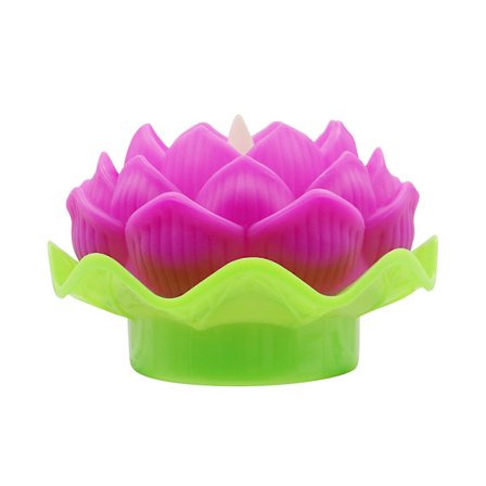 Lotus kunstig blomst flydende falsk Lotus Light Plant Livlignende åkande