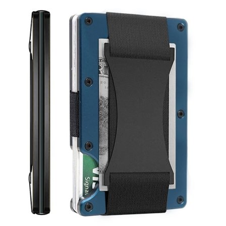 Penger for menn - Slank Minimalistisk Lommebok for Menn, Forlomme Penger for Menn, RFID Lommebok for Menn - Kort Holder Lommebok