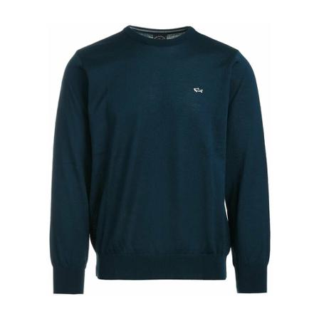 Paul & Shark, Round-neck Knitwear Blauw, Heren, Maat:2XL