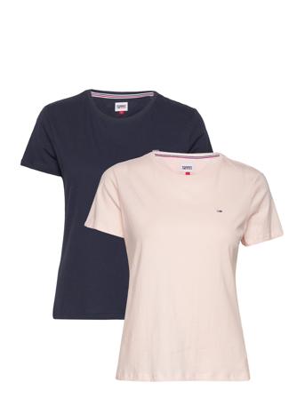 Tjw 2Pack Soft Jersey Tee T-shirts & Tops Short-sleeved Multi/mønstret Tommy Jeans*Betinget Tilbud