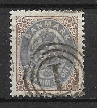 Danmark 1875 - AFA 30a - Stemplet