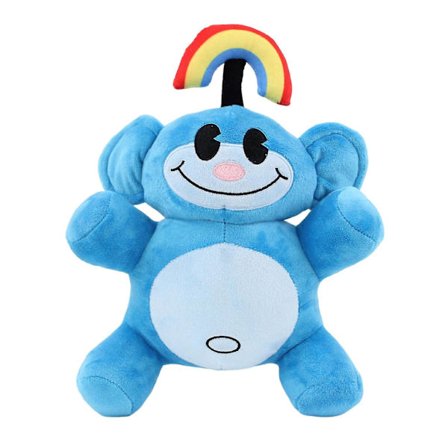 Mjuk apa plyschleksak söt djur plysch kompis lugnande leksak soffa dekoration gosedjur barn sovande plyschdocka - ZHENV(Blå)