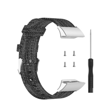 För Garmin Forerunner 35 / 30 Universal Nylon Canvas Watch Band