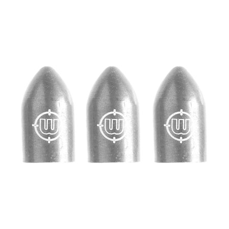 Winmau Darts Accessories Whizlock Shaft Caps (3-Pack) Silver Metal Aluminum Flights Locks for Steel Tip Darts
