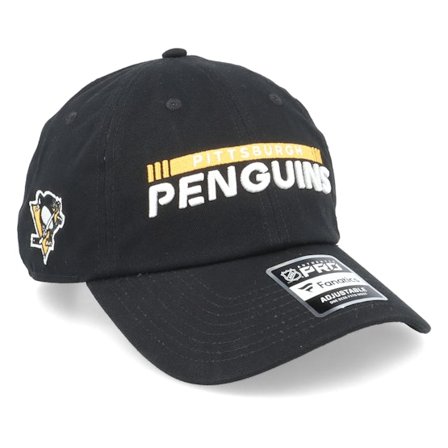 Fanatics - NHL Svart unconstructed Caps - Pittsburgh Penguins Authentic Pro Game&Train Black Dad Cap @ Hatstore