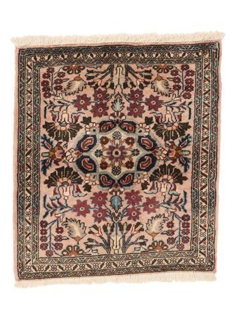 Sarouk Rug Hand Knotted 60X70 Brown/Black Persia