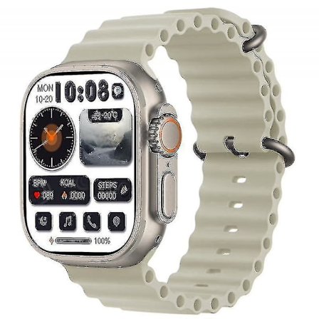 Hk8 Pro Max Ultra Men 49mm Amoled Screen Compass Nfc Smartwatch -HG