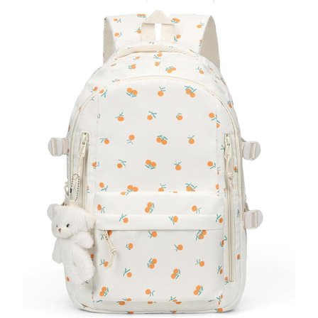 Ryggsekk for kvinner med blomstermønster – Laptopryggsekk Skolesekk for jobb og studier