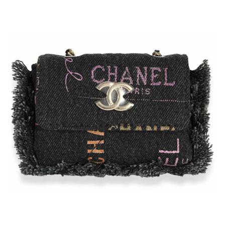 Chanel Vintage Pre-owned Shoulder Bags Sort, Dame Vintage Tasker, Størrelse: ONE Size