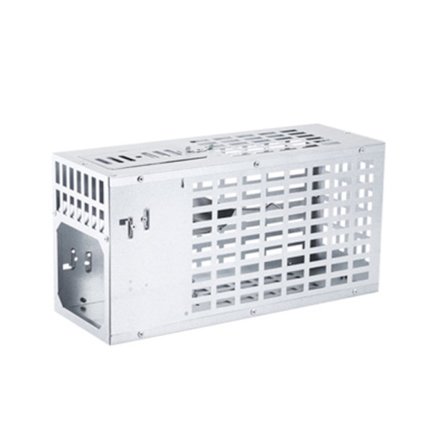 Automatisk sterk metall musefelle dobbeltdør høy sikkerhet middels størrelse 11.8x4.3x5.9in
